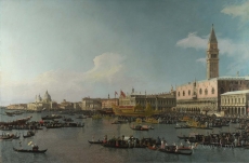 londongallery/canaletto - venice - the basin of san marco on ascension day